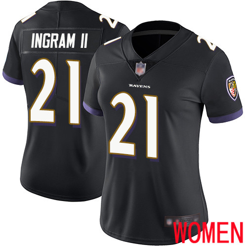 Baltimore Ravens Limited Black Women Mark Ingram II Alternate Jersey NFL Football #21 Vapor Untouchable->baltimore ravens->NFL Jersey